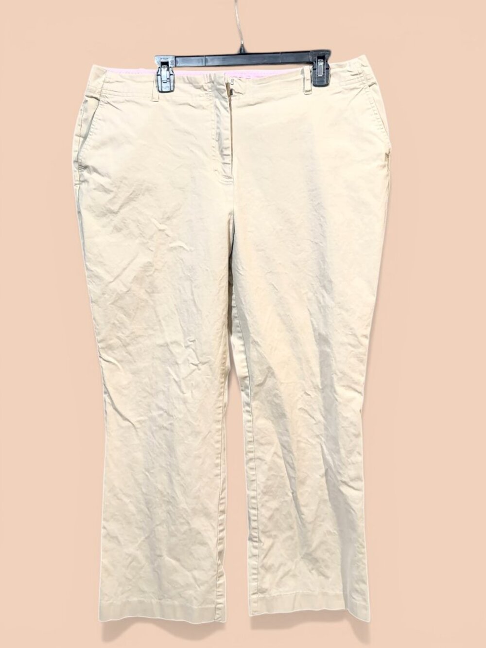 Women’s Plus Size Chinos |  Lands End | Size 18 | Khaki Pants